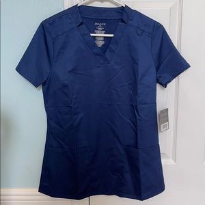 BNWT JAANUU Relaxed V-Neck Scrub Top Size XSmall